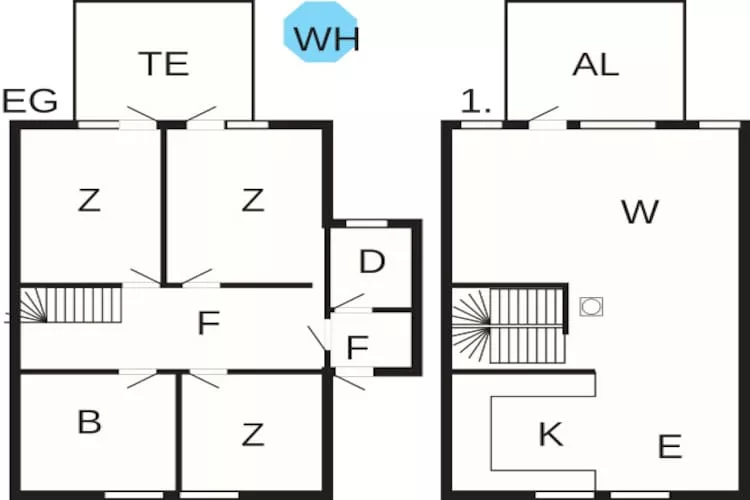 6 Personen Ferienhaus in Åram-By Traum - Grundriss
