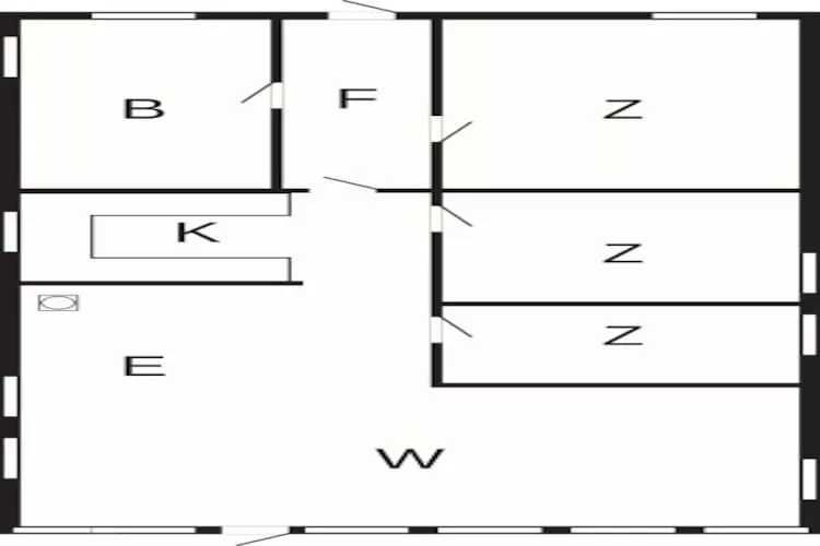 5 Personen Ferienhaus in Jerup-By Traum - Grundriss