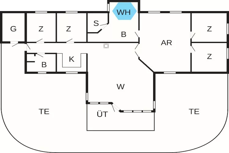 10 person holiday home in Rødby-By Traum - Floor plan
