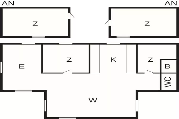 Maison de vacances pour 9 a HÄLLEVIKSSTRAND - Plan