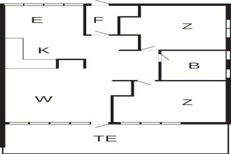 3 room, close to the sea/dike - Floor plan