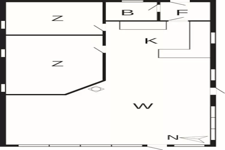 6 person holiday home in Nibe-By Traum - Floor plan