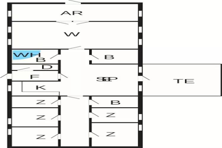 Maison de vacances pour 16 a Brovst-By Traum - Plan