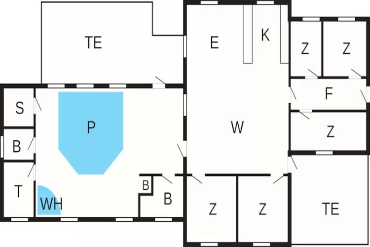 10 Personen Ferienhaus in Harboøre-By Traum - Grundriss