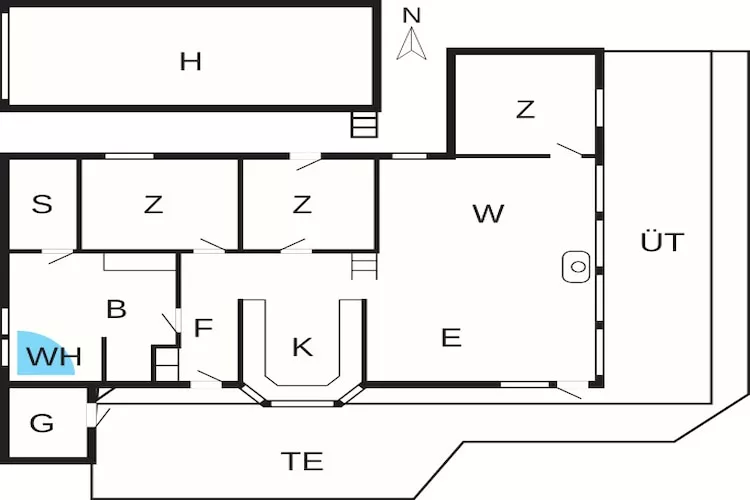 8 Personen Ferienhaus in Sjølund-By Traum - Grundriss