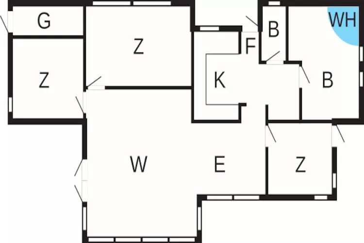 6 person holiday home in Frederiksværk-By Traum - Floor plan