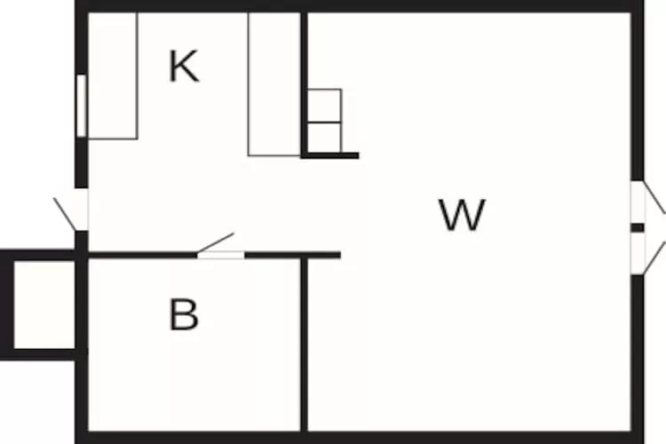 Maison de vacances pour 3 a TORSLANDA-By Traum - Plan