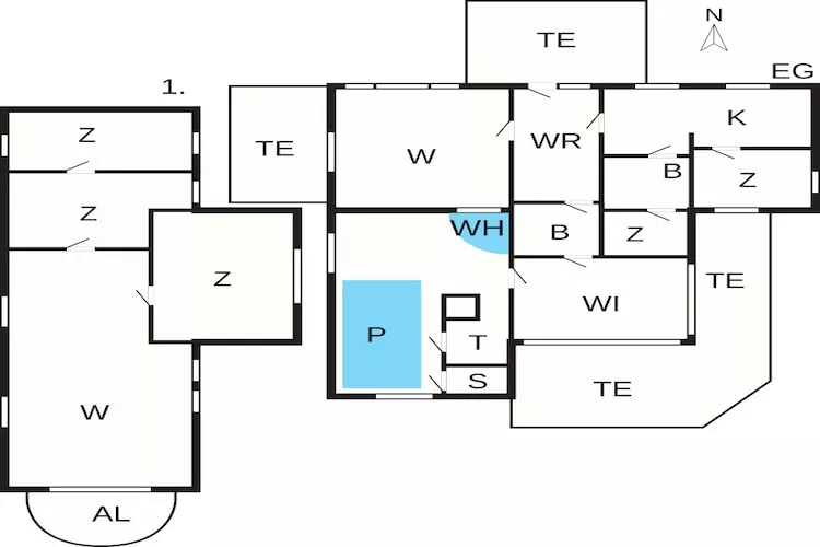 11 person holiday home in Thisted-By Traum - Floor plan