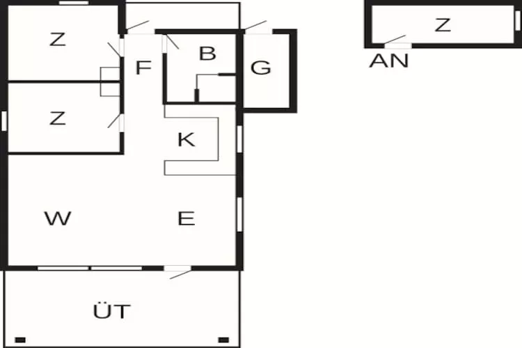6 person holiday home in Skibby-By Traum - Floor plan