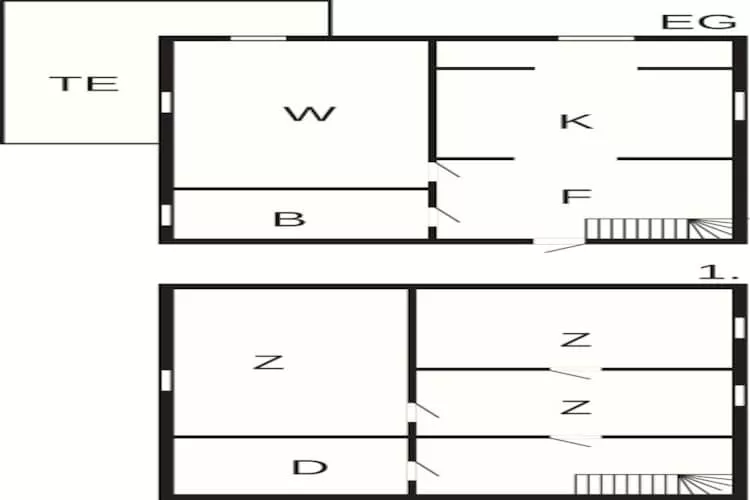 Maison de vacances pour 4 a Skatvik-By Traum - Plan
