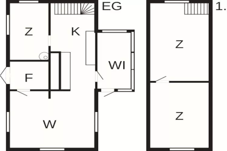 Maison de vacances pour 6 a Vislanda-By Traum - Plan