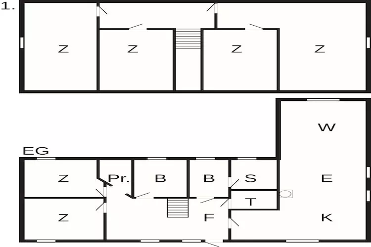12 person holiday home in Bredebro-By Traum - Floor plan