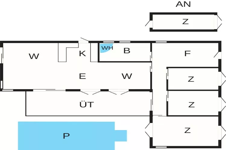 Maison pour 10 personnes à Rødvig Stevns - Plan