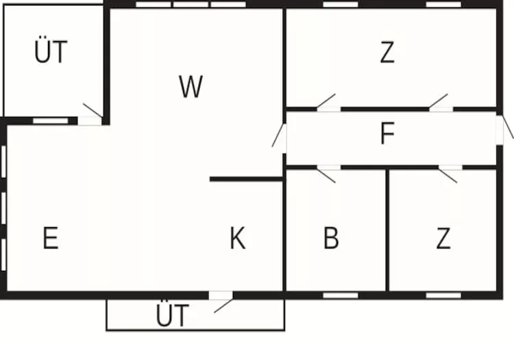 Maison de vacances pour 5 a Odder-By Traum - Plan