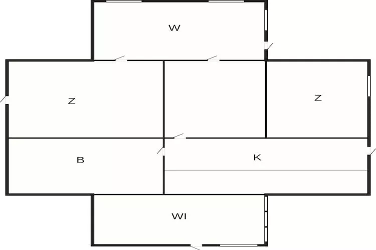 Maison de vacances pour 4 a Allingåbro-By Traum - Plan