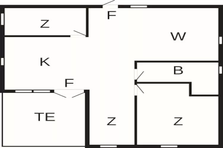 Maison de vacances pour 6 a HÄSTVEDA-By Traum - Plan