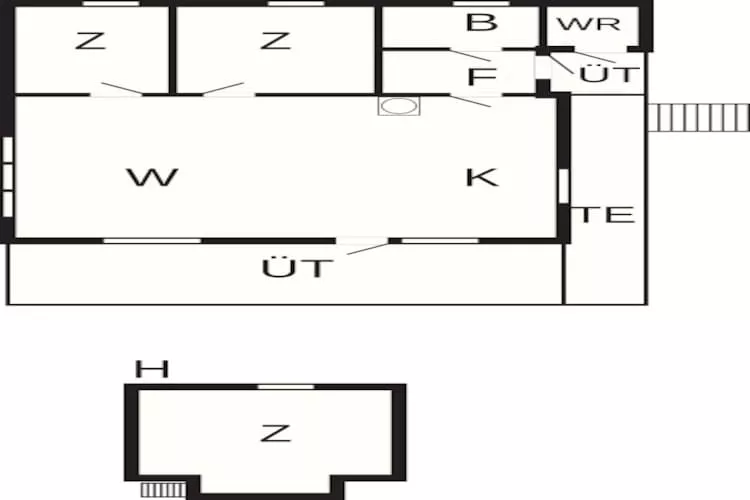 6 person holiday home in Bud-By Traum - Floor plan
