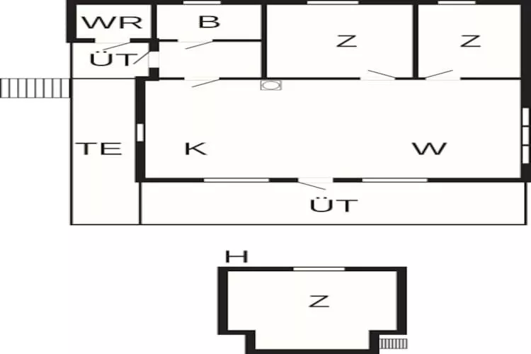 6 person holiday home in Bud-By Traum - Floor plan
