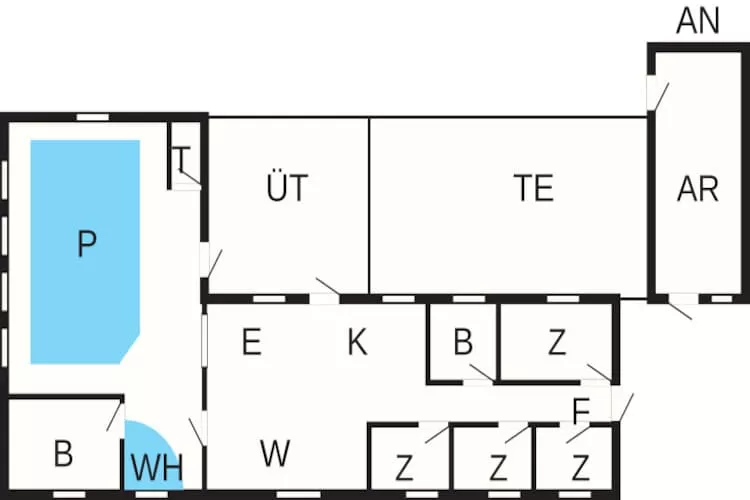 10 person holiday home in Hadsund-By Traum - Floor plan