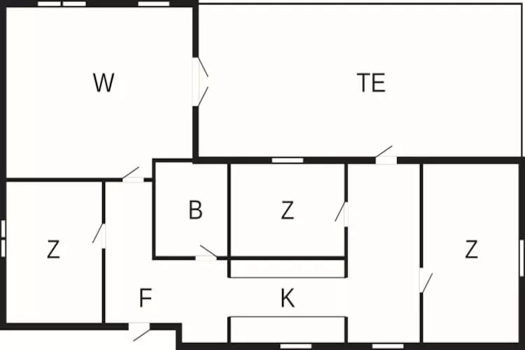 Maison de vacances pour 6 a Jægerspris-By Traum - Plan