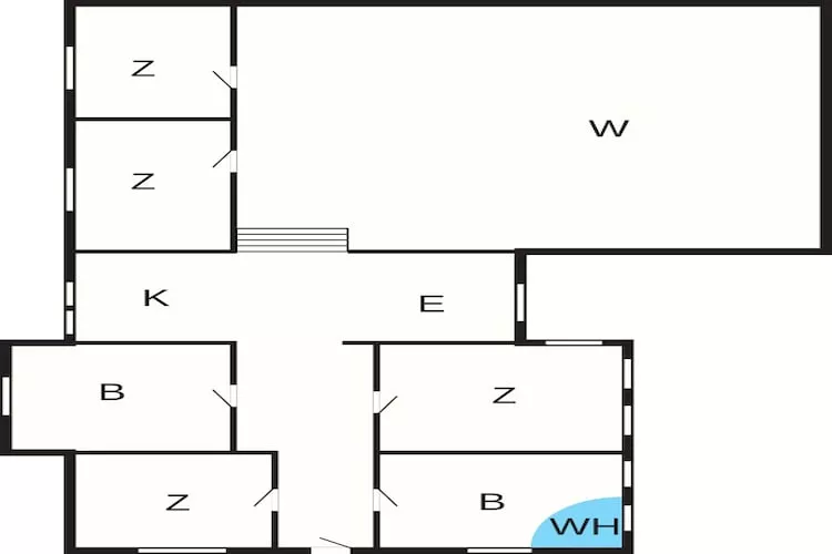 8 person holiday home in Sæby - Floor plan
