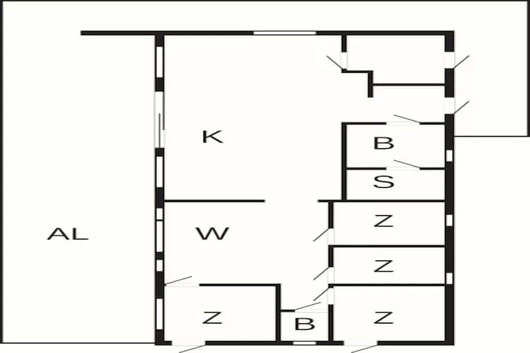 Spacious Lakeside Villa with Sauna - Floor plan