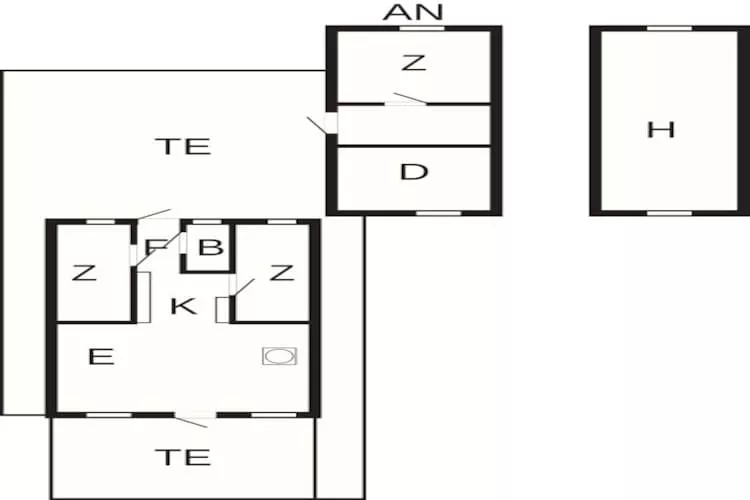 6 person holiday home in Ulfborg-By Traum - Floor plan