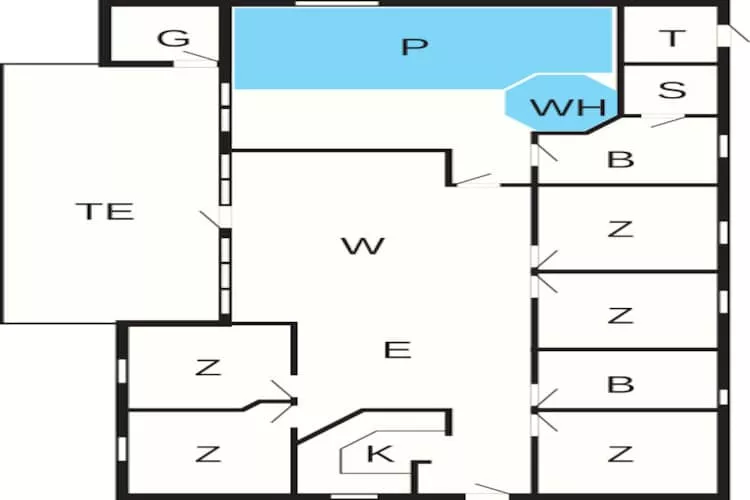 Luxuriöses Refugium mit Pool - Grundriss