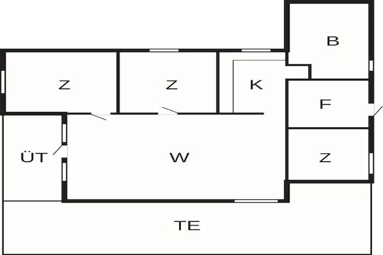 Maison de vacances pour 6 a Fanø-By Traum - Plan