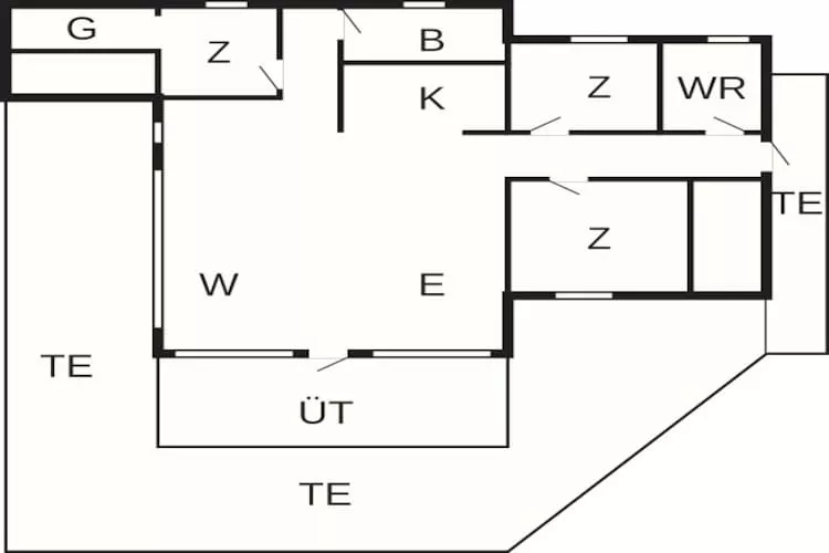 6 Personen Ferienhaus in Nexø-By Traum - Grundriss