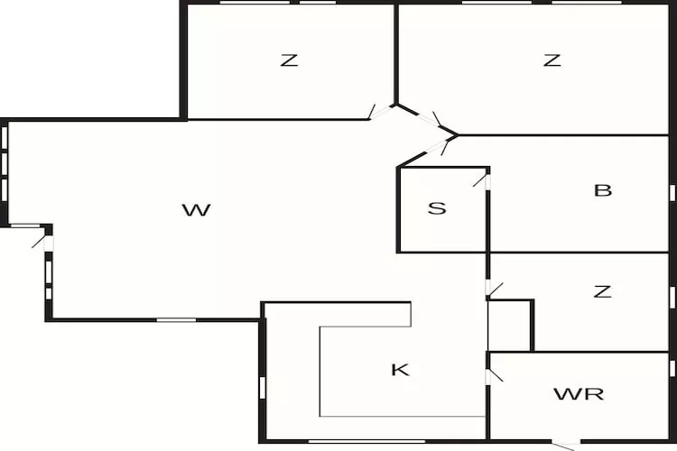 5 Personen Ferienhaus in Romakloster-By Traum - Grundriss