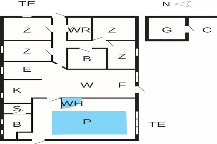 Renovierter Ruckzug mit Pool -- By Traum Ferienwohnungen - Grundriss