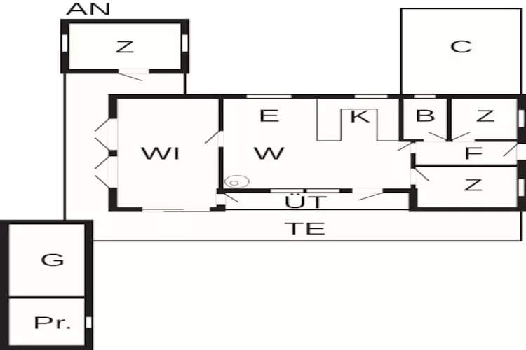 Maison de vacances pour 7 a Holbæk-By Traum - Plan