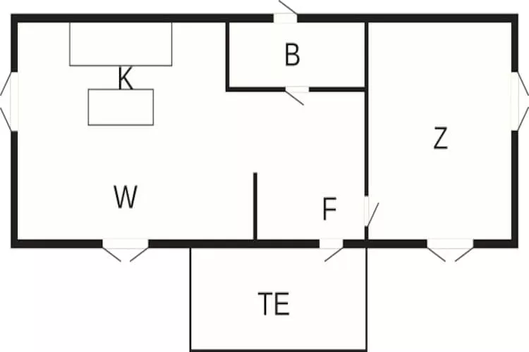 3 Personen Ferienhaus in TROSA-By Traum - Grundriss