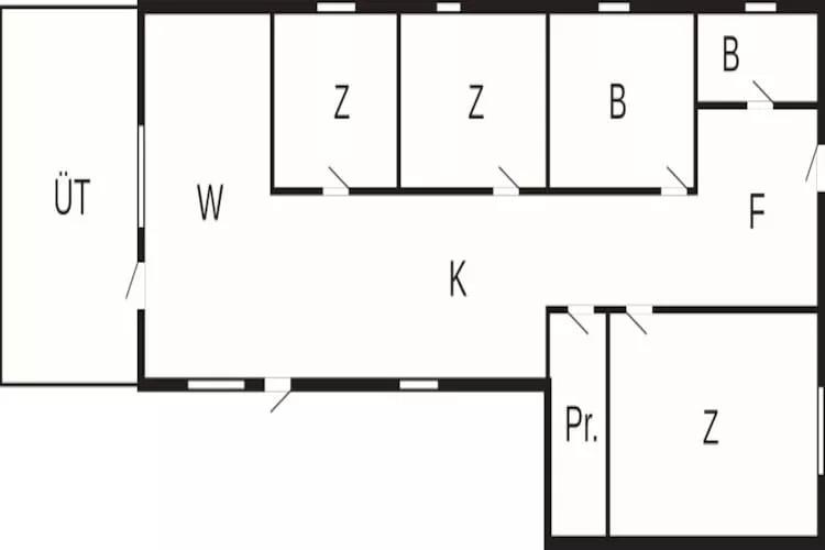 Maison de vacances à Glesborg avec terrasse - Plan
