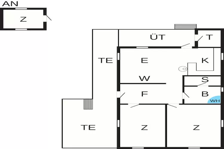 6 person holiday home in Kolind-By Traum - Floor plan
