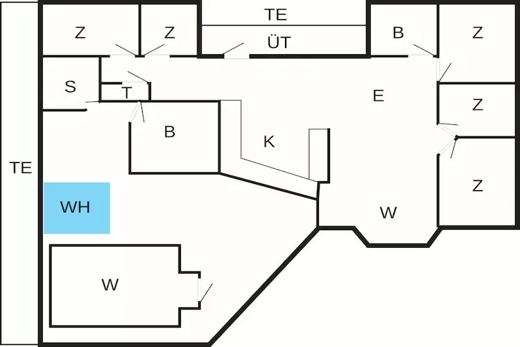 12 Personen Ferienhaus in Ebeltoft-By Traum - Grundriss