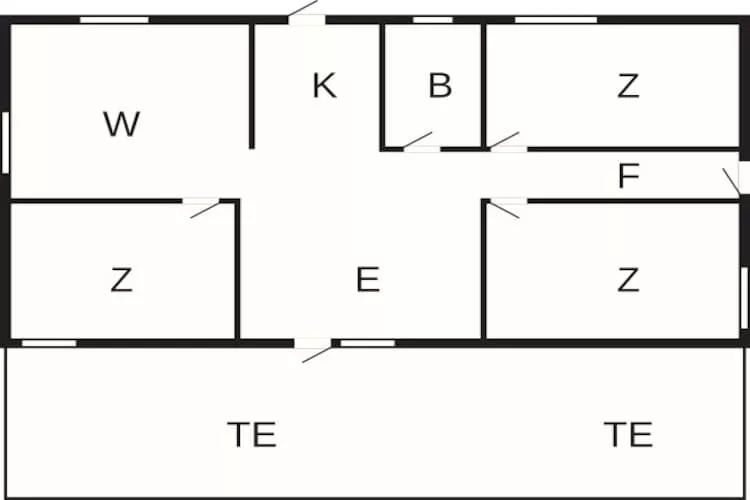 6 Personen Ferienhaus in Højby-By Traum - Grundriss