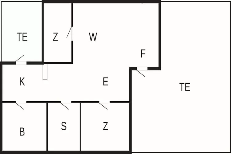 4 Personen Ferienhaus in Hemmet-By Traum - Grundriss