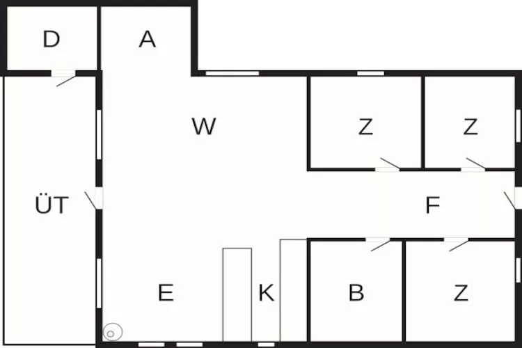 Maison de vacances pour 8 a Højslev-By Traum - Plan