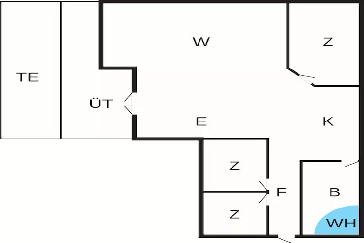 Maison de vacances pour 6 a Ansager-By Traum - Plan