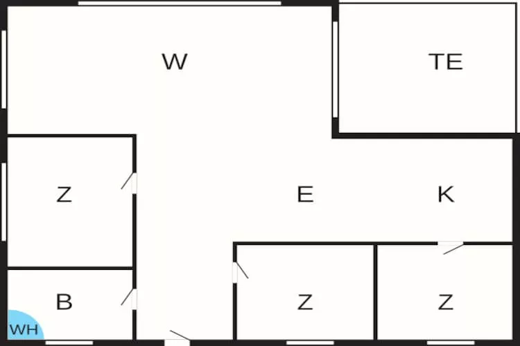 Maison de vacances pour 7 a Svendborg-By Traum - Plan