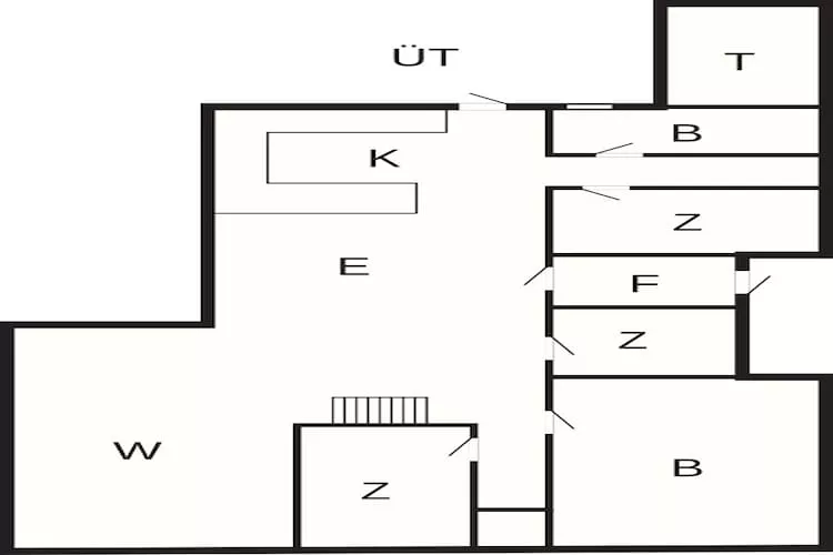 Maison de vacances pour 6 a Ålbæk-By Traum - Plan