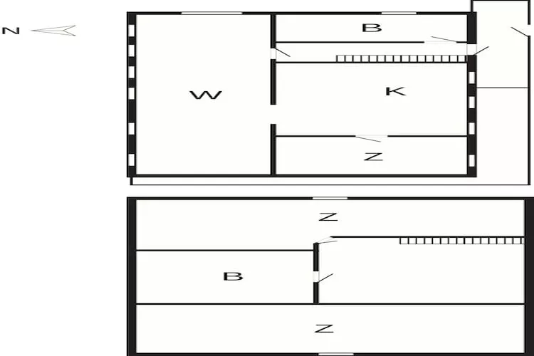 Maison de vacances pour 6 a Hals-By Traum - Plan
