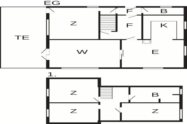 Maison de vacances pour 10 a Ulfborg-By Traum - Plan