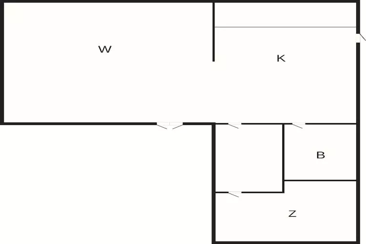 Maison de vacances pour 4 a Jægerspris-By Traum - Plan