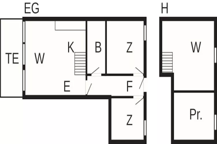Maison de vacances pour 6 a Ringkøbing-By Traum - Plan