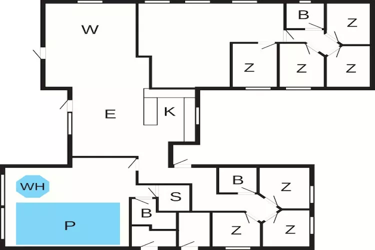 Maison de vacances pour 20 a Væggerløse - Plan