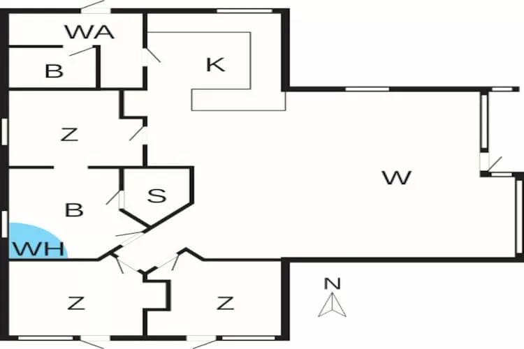 7 person holiday home in Ebeltoft - Floor plan