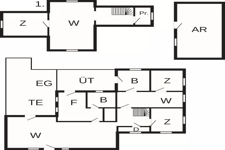6 Personen Ferienhaus in Blåvand-By Traum - Grundriss